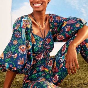 Farm Rio Tropical Birds Jumpsuit - Size Small